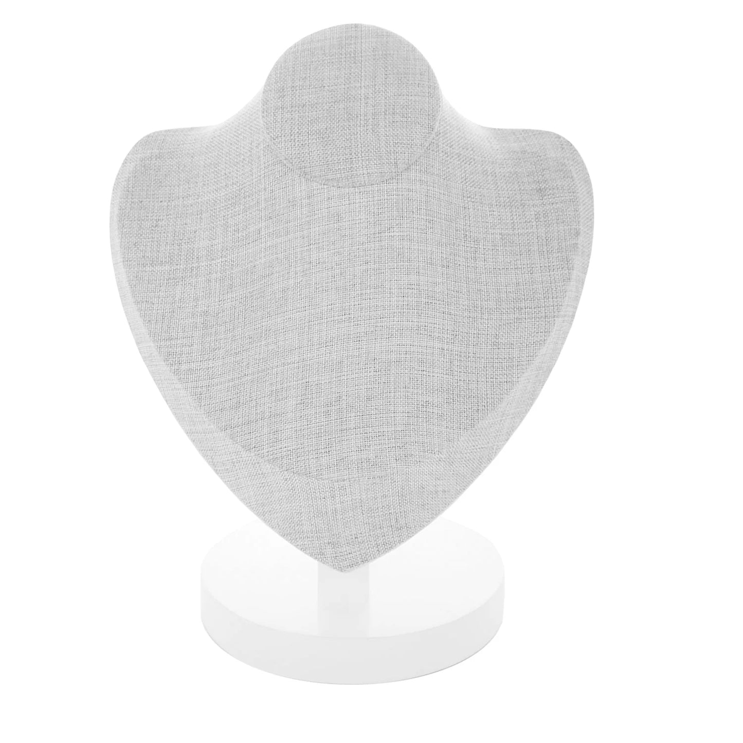 Gray Linen Necklace Jewelry Display