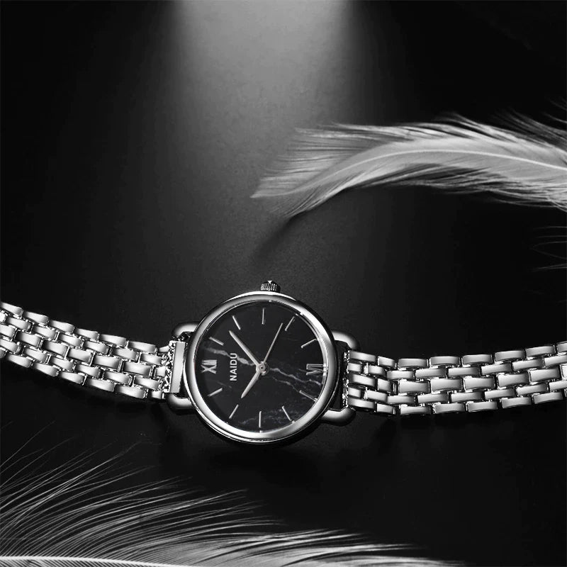 Naidu Women's Rose Gold Quartz Bracelet Watch