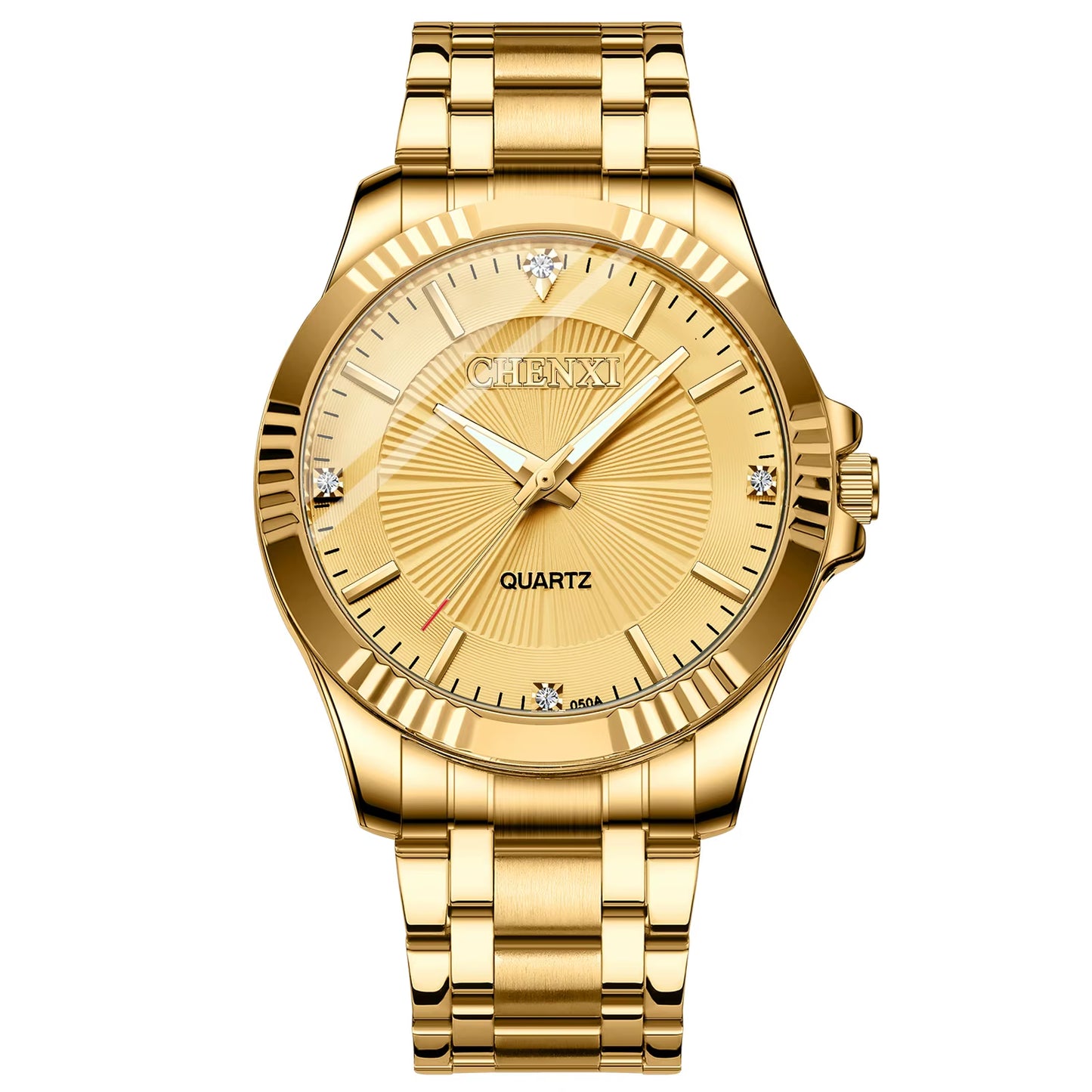 Golden Affinity Couple's Watch Set