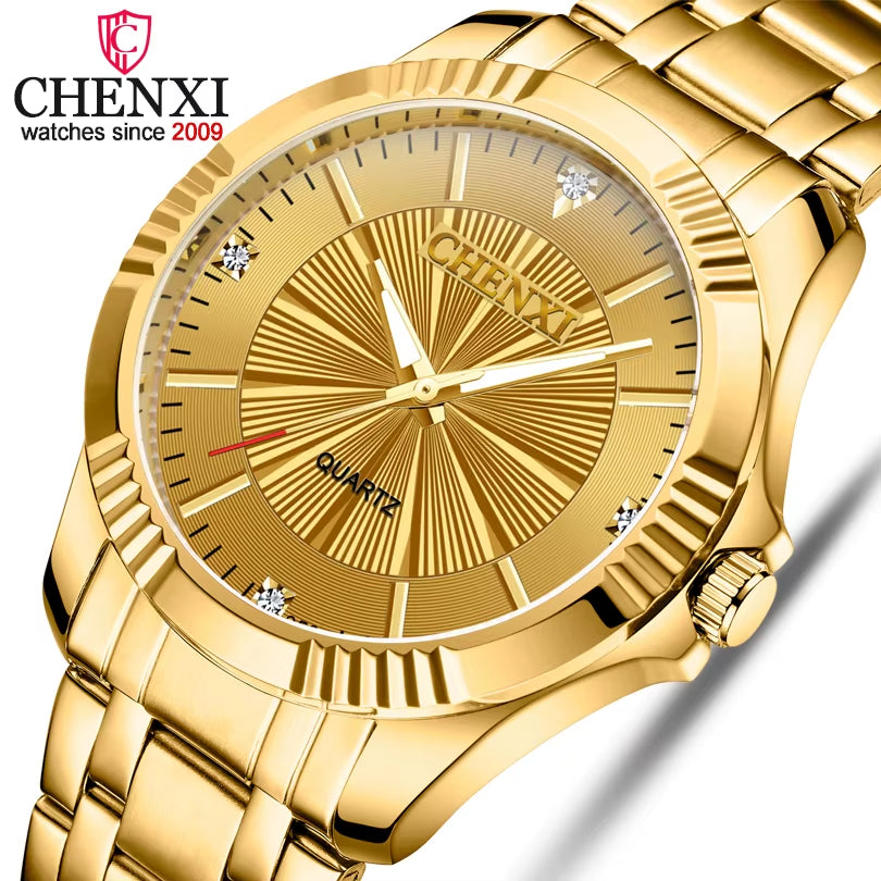Golden Affinity Couple's Watch Set