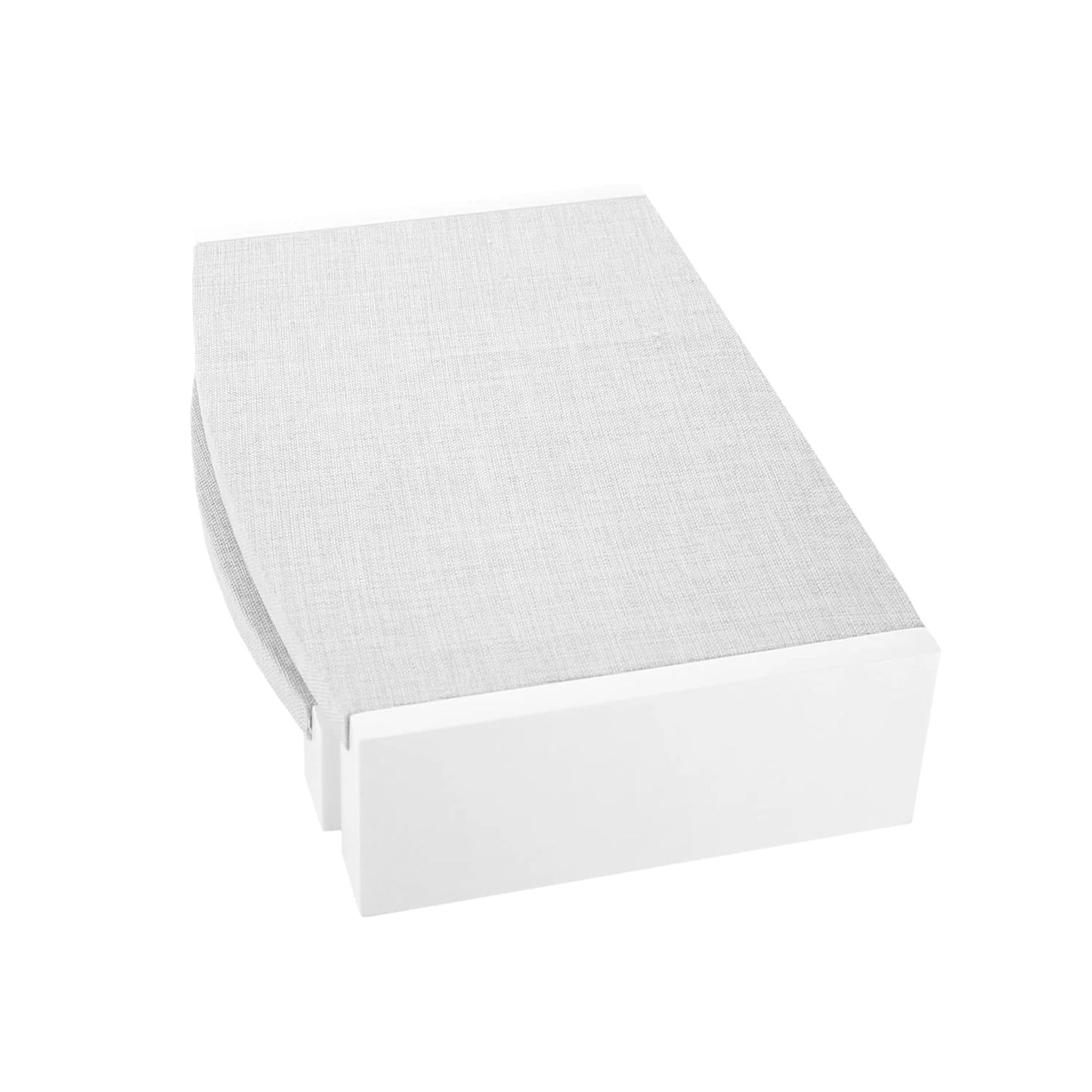 Dual Jewelry Display in Gray Linen and Glossy White Finish - Set - Set of 2 Pcs