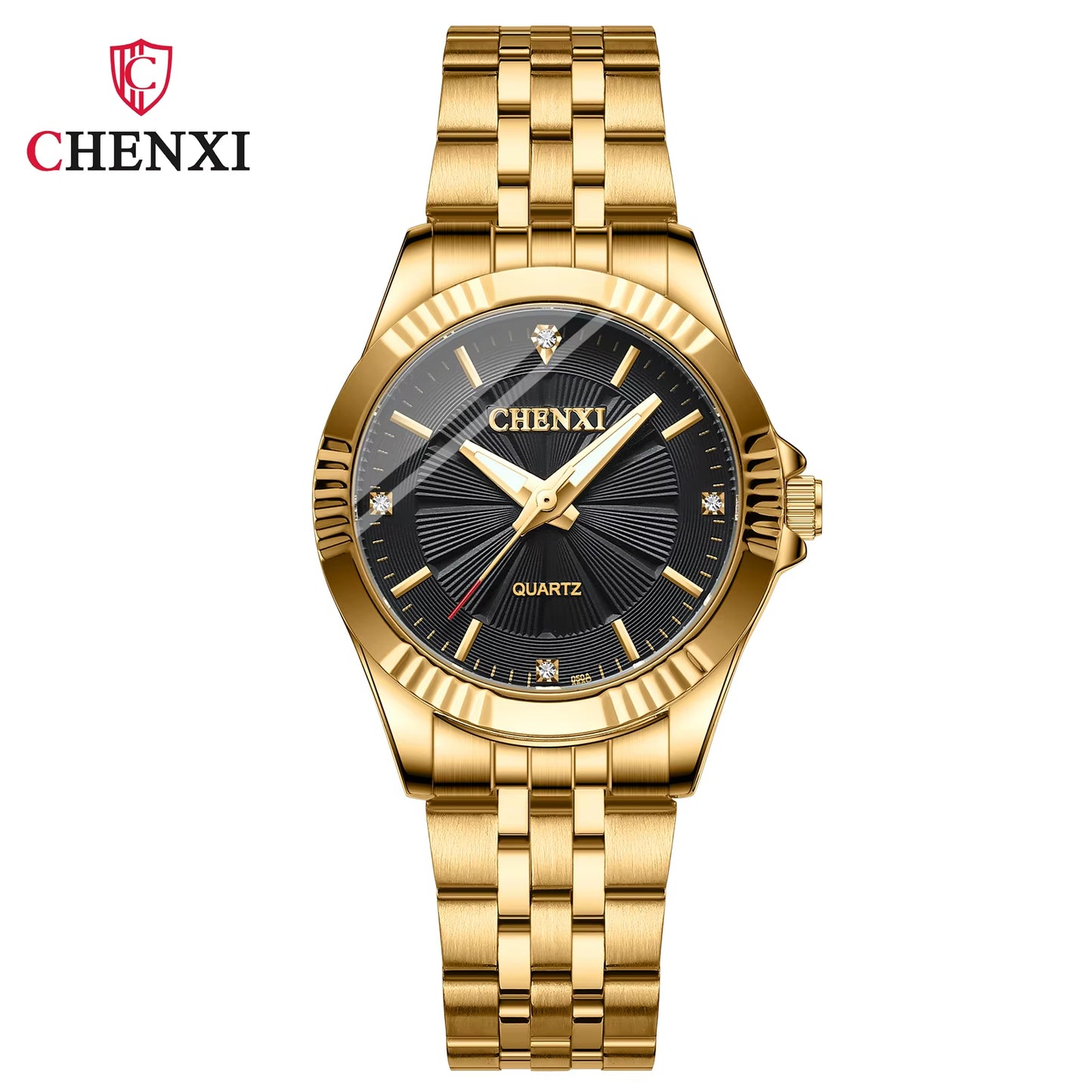 Golden Affinity Couple's Watch Set