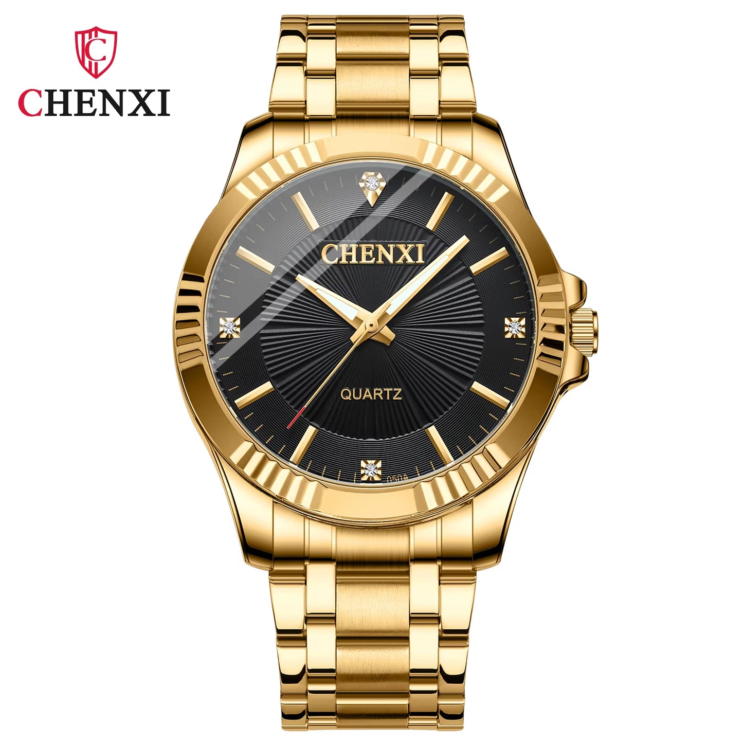 Golden Affinity Couple's Watch Set
