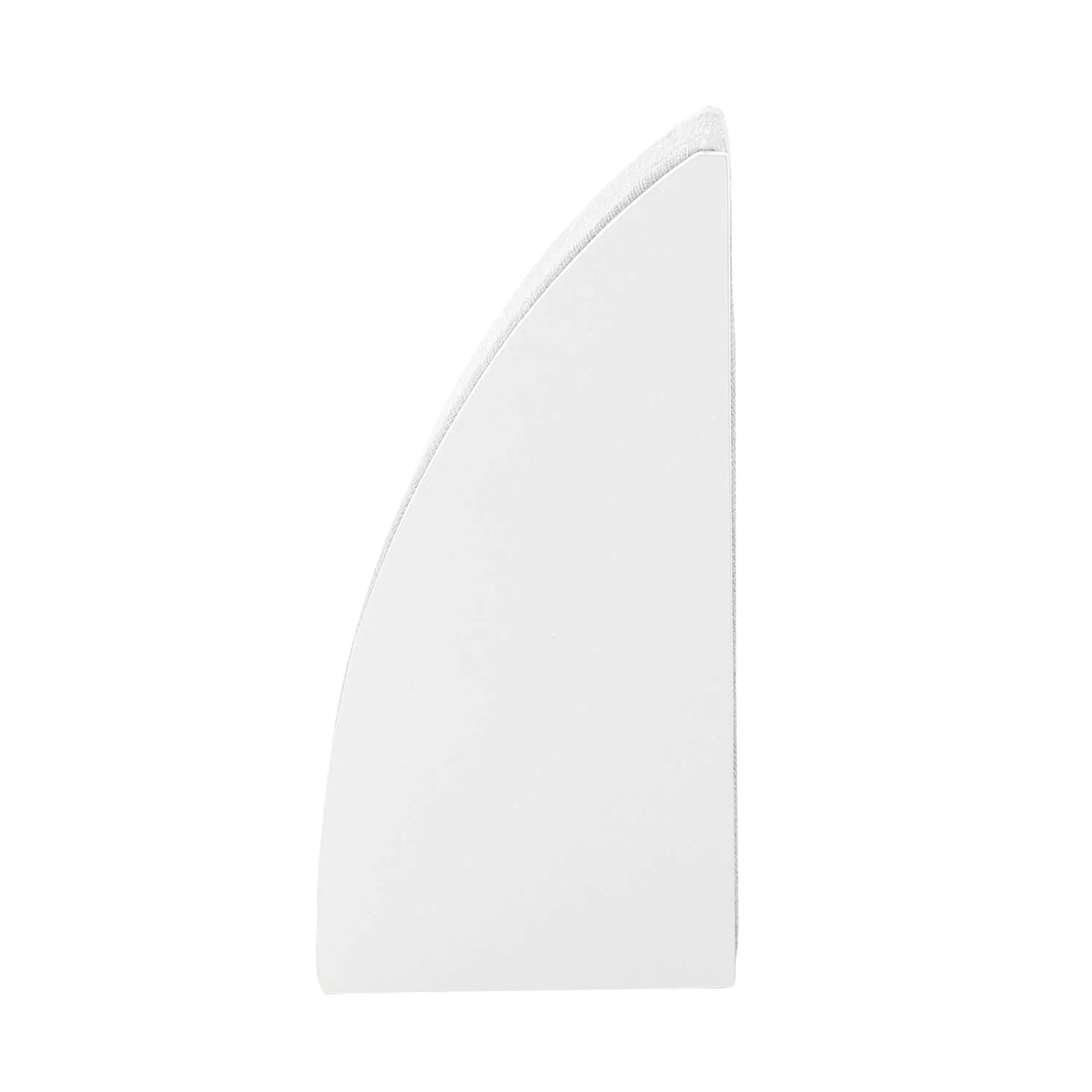 Single Necklace Display in Gray Linen and Glossy Pure White Finish - Set of 2
